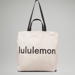 Lululemon Double Handle Canvas Tote Bag 17L black- NWT